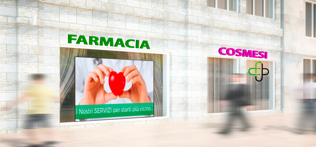 Pannello led Ledwall per farmacie
